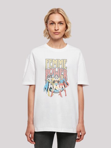 F4NT4STIC T-Shirt 'DC Comics Wonder Woman Femme Power' in Weiß: predná strana