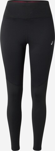 ASICS Skinny Spodnie sportowe w kolorze czarny: przód