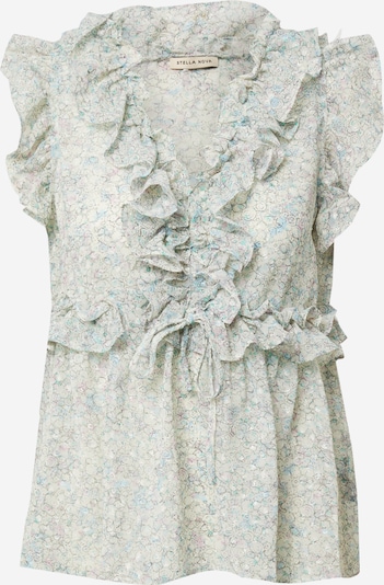 Stella Nova Blouse 'Pina' in Beige / Turquoise / Grey, Item view