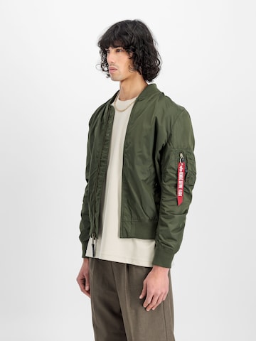 žalia ALPHA INDUSTRIES Demisezoninė striukė 'MA-1 TT'