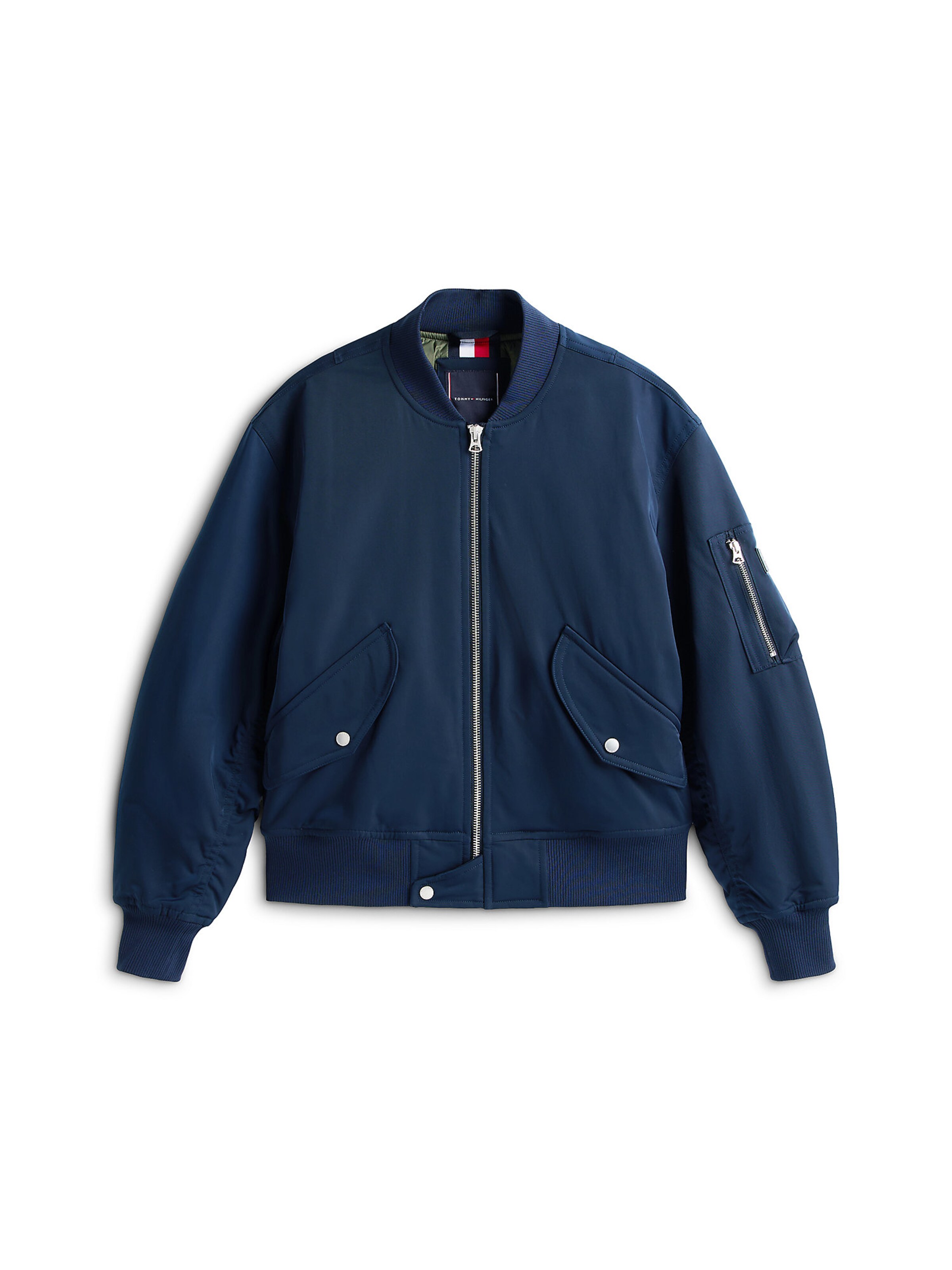 TOMMY HILFIGER Tussenjas in Blauw: voorkant