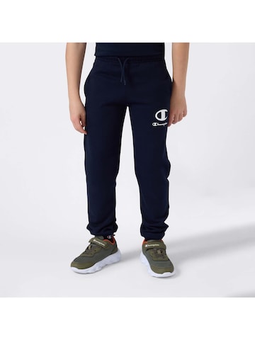 Effilé Pantalon de sport Champion Authentic Athletic Apparel en bleu : devant
