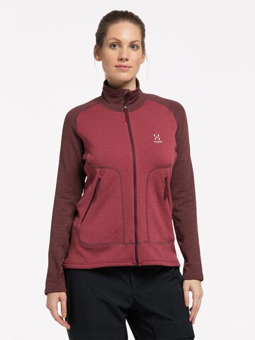 Haglöfs Athletic Fleece Jacket 'Heron' in Red: front