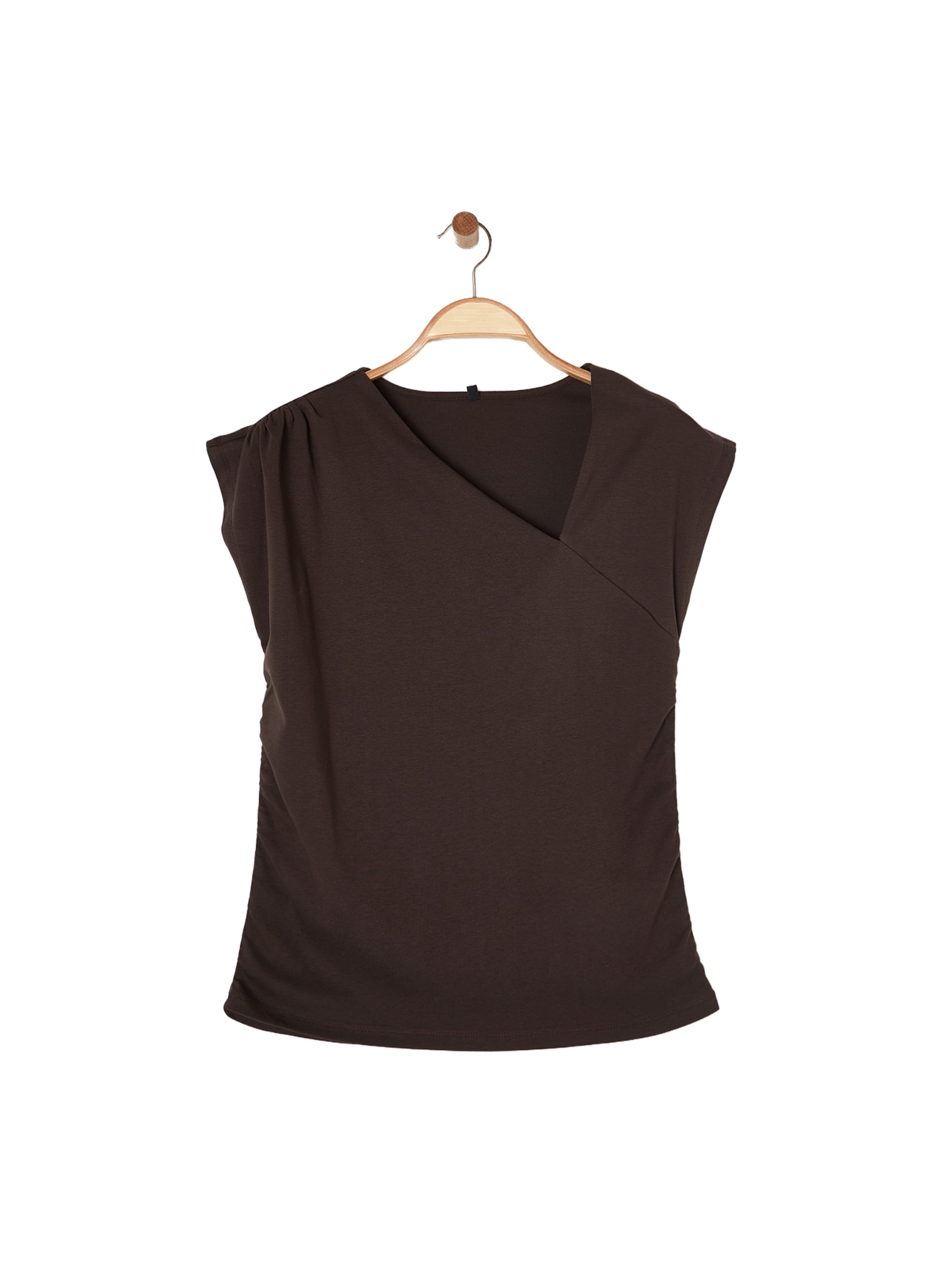 Trendyol Curve Shirt in Brown