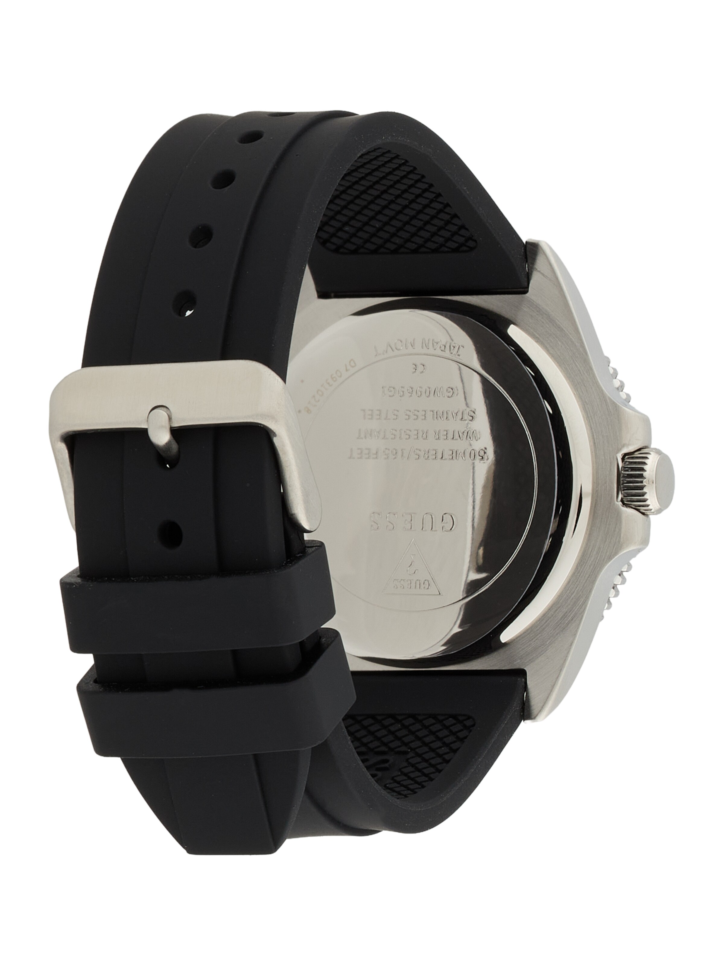 Montre à affichage analogique GUESS en argent