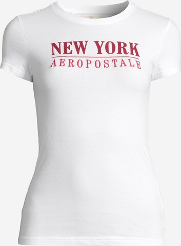 AÉROPOSTALE T-Shirt 'JULY NEW YORK' in Weiß: predná strana