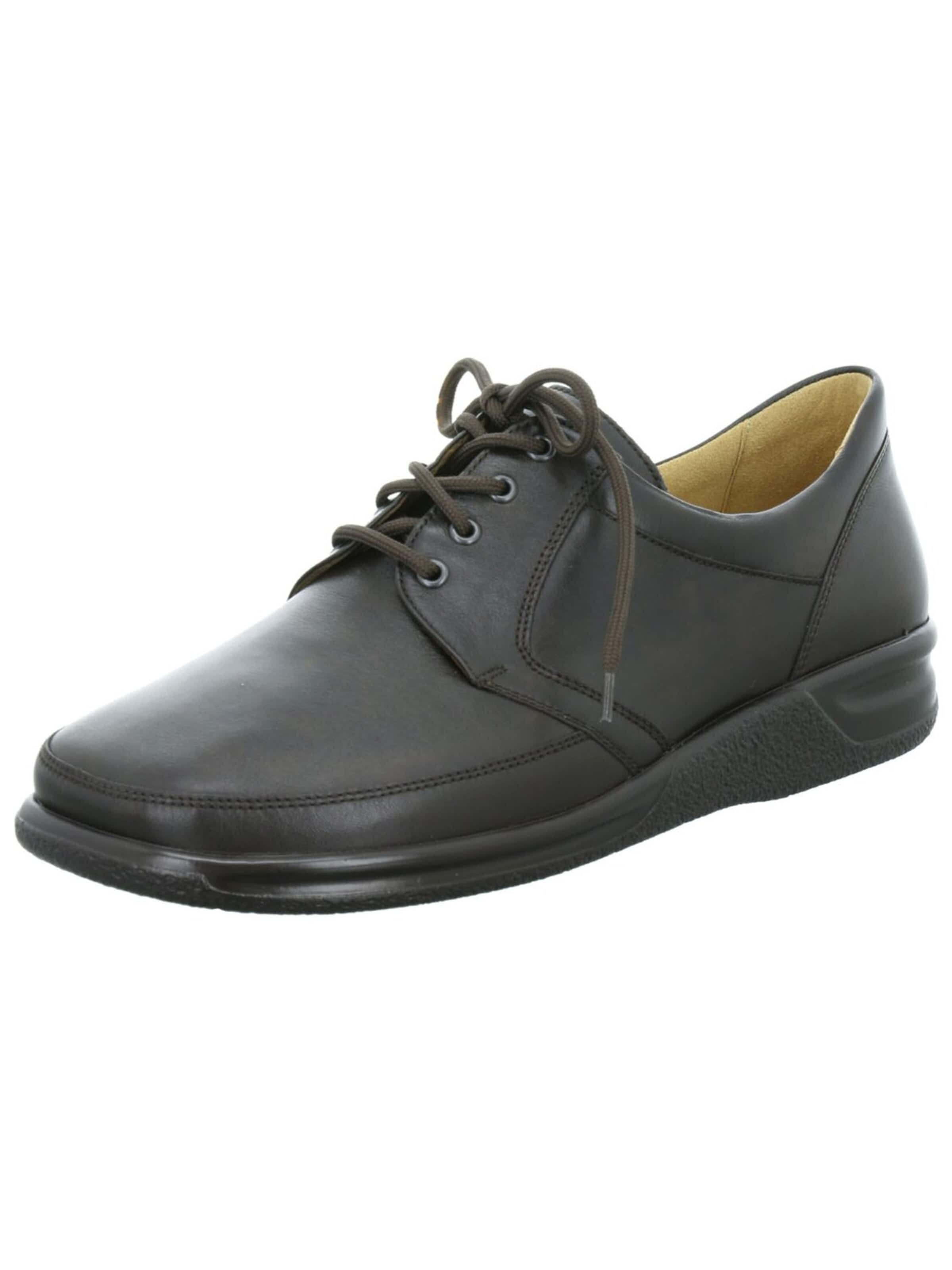 Ganter - Zapatos con cordón 'Schnürschuh Herren 256701-2000 Echtleder in braun' en negro: frente