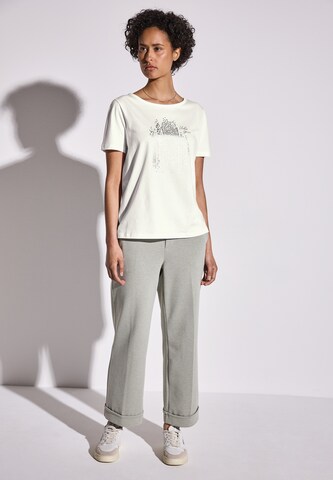 STREET ONE T-Shirt mit Folienprint in Weiß