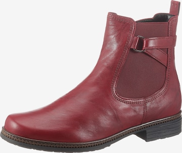 GABOR Chelsea boots in Rood: voorkant