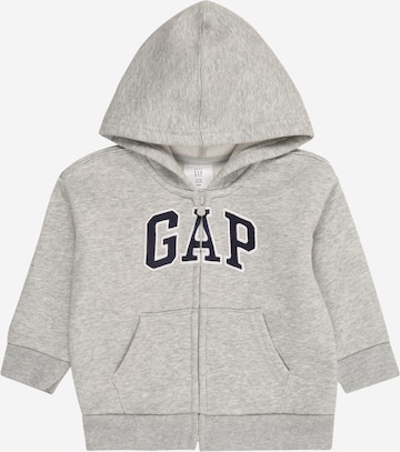 Veste de survêtement GAP en gris : devant