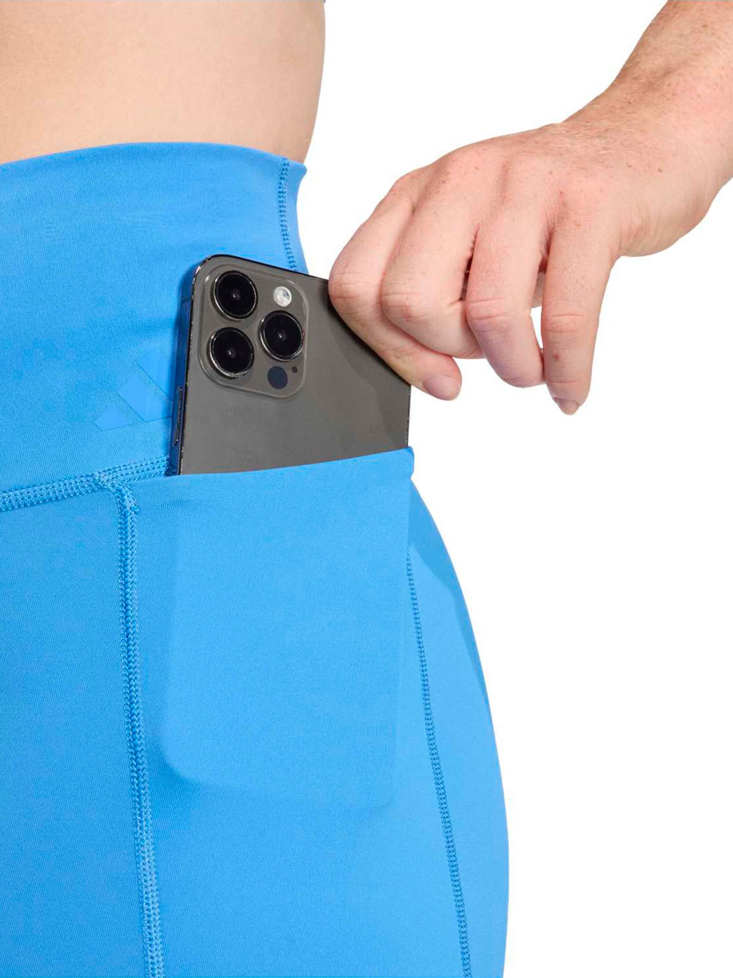 ADIDAS PERFORMANCE Skinny Sportbroek 'OPT' in Blauw