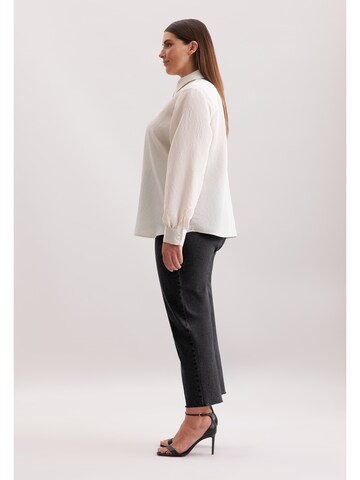 SEIDENSTICKER Blouse 'Schwarze Rose' in Wit