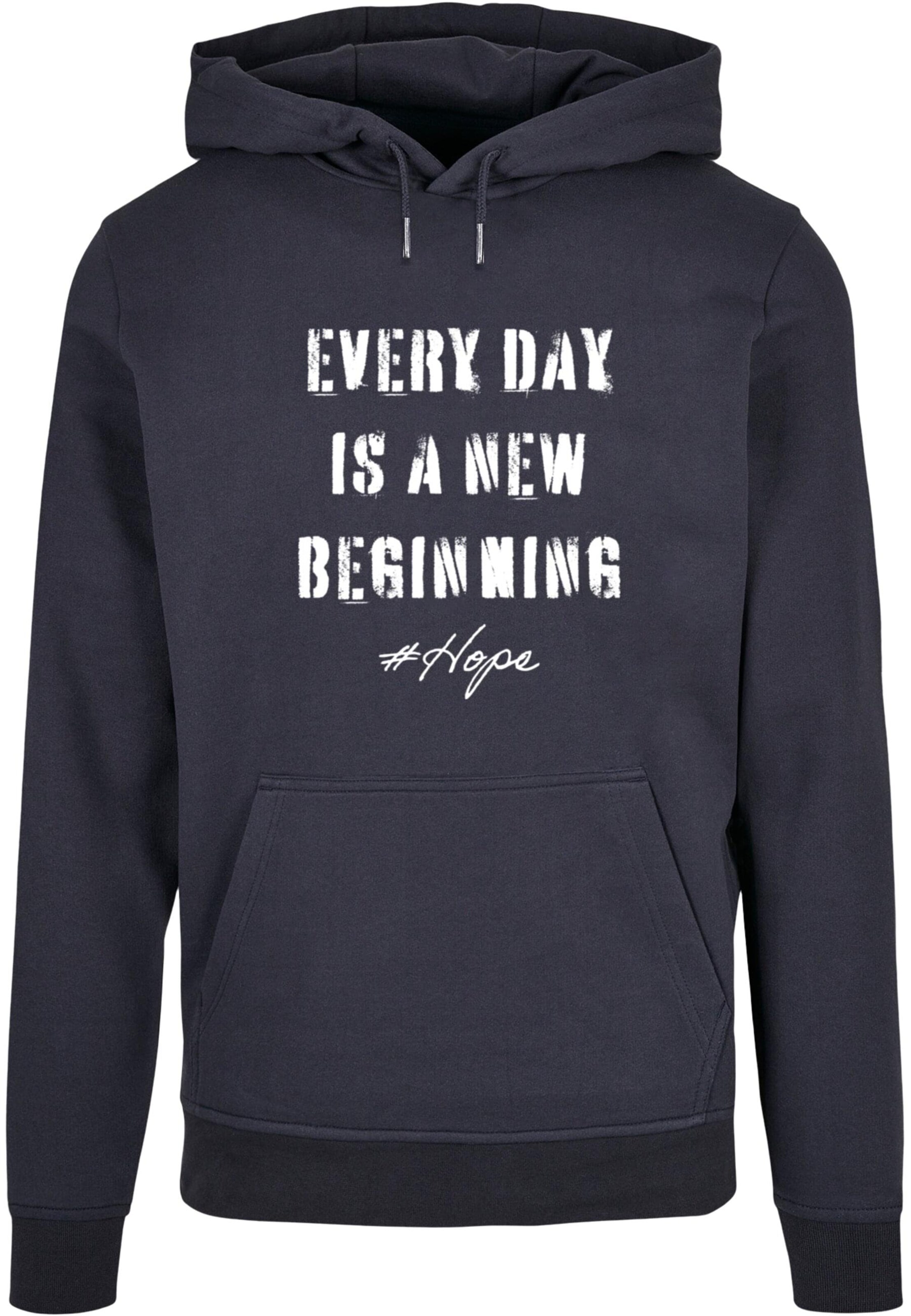 Merchcode Sweatshirt 'Hope 2' in Blau: Vorderseite