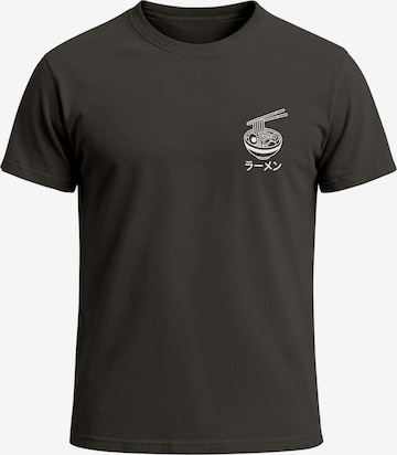 Neverless Shirt 'Ramen' in Grey: front