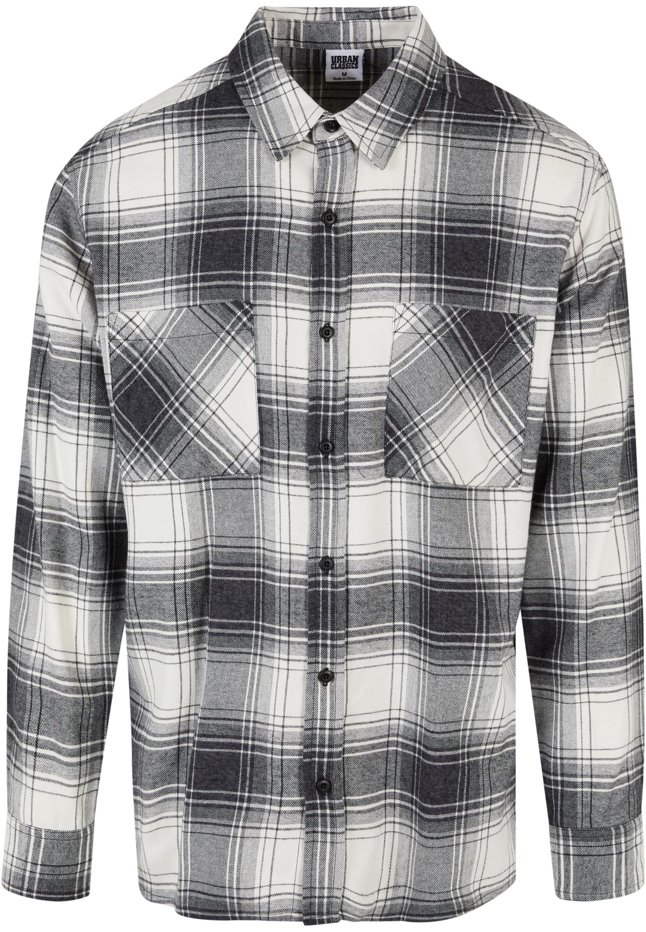 Urban Classics Regular fit Button Up Shirt in Beige: front