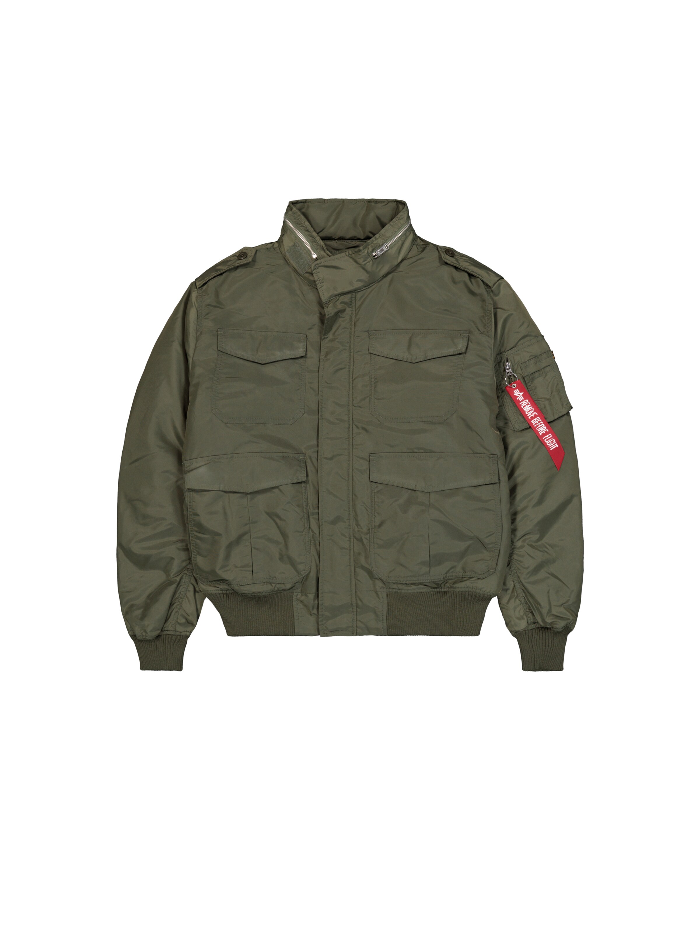ALPHA INDUSTRIES Jacke 'M-65' in Grün: Vorderseite