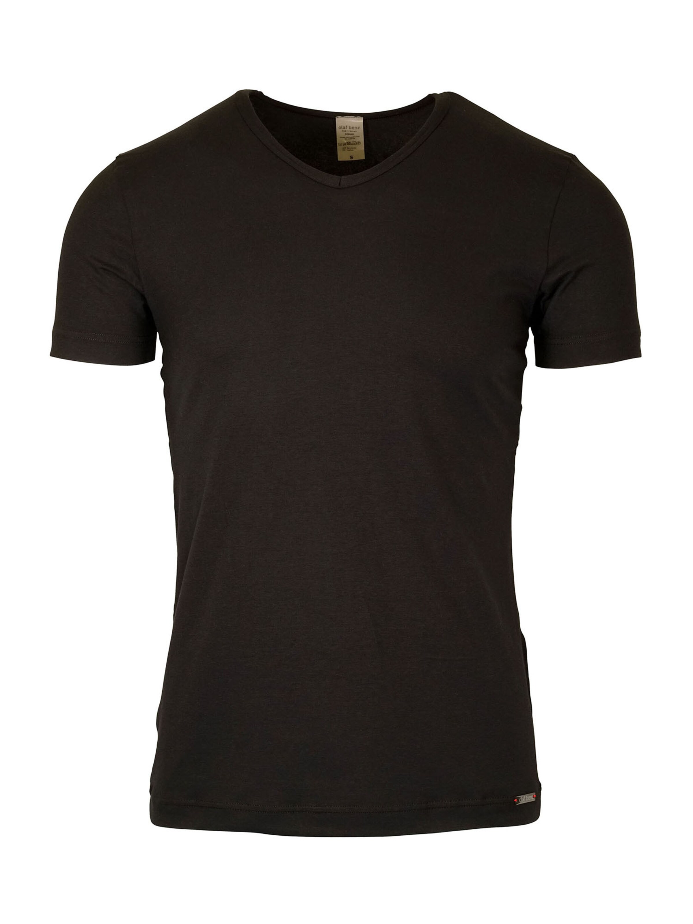Olaf Benz Shirt 'V-Neck RED 1601' in Black: front