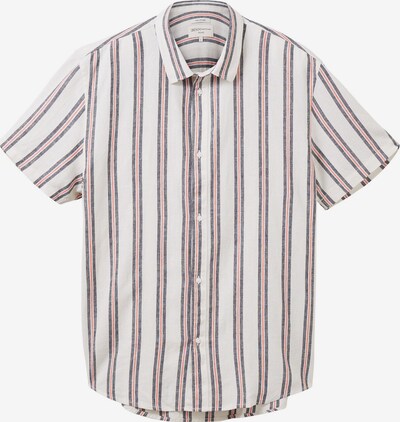 TOM TAILOR DENIM Overhemd in de kleur Navy / Lichtrood / Wit, Productweergave