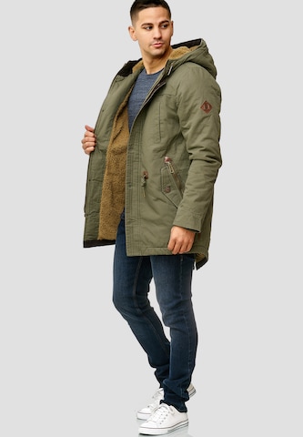 INDICODE JEANS Winterparka 'Barge' in Groen