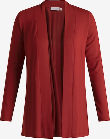 BASE LEVEL Knit Cardigan in Red: front