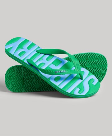 Tongs Superdry en vert