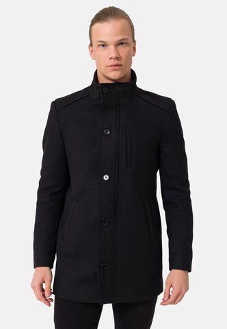 Redbridge Between-Seasons Coat in Black: front