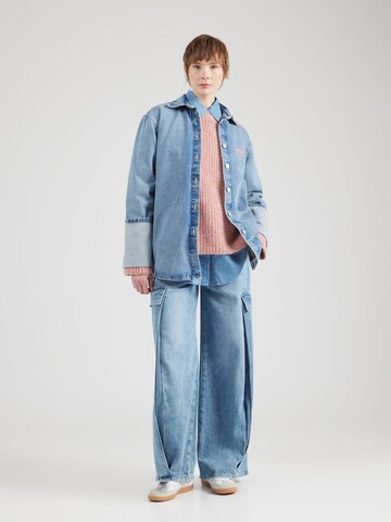 Camicia da donna di Moschino Jeans in blu