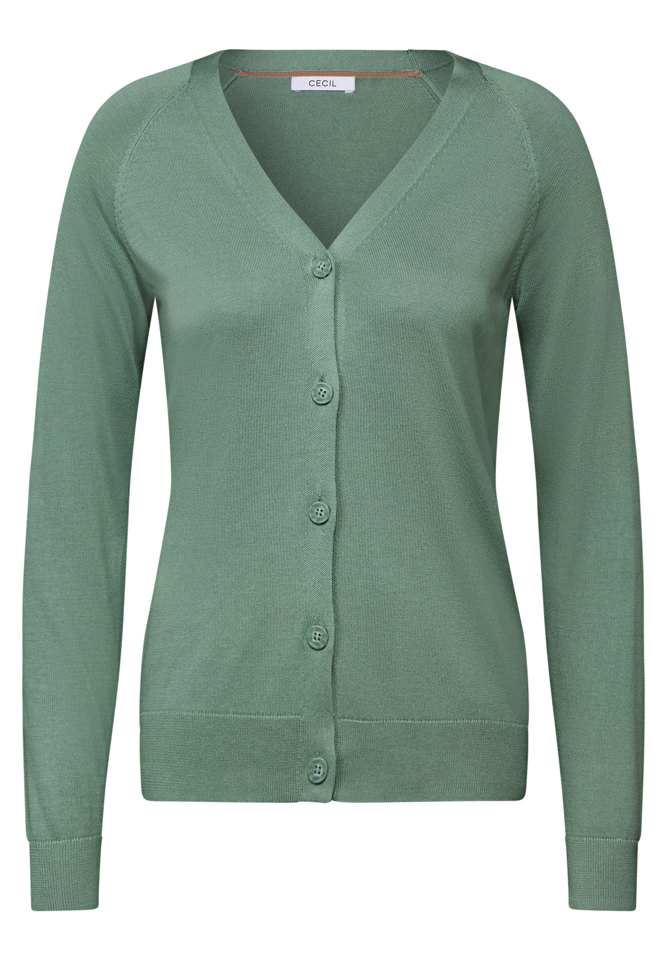 CECIL Strickjacke in Grün: Vorderseite