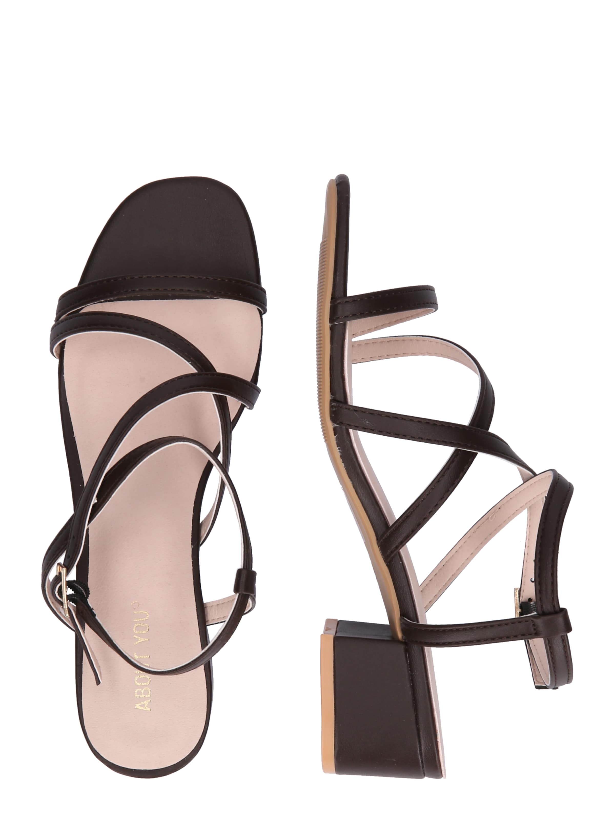 ABOUT YOU Σανδάλι 'Amanda' σε καφέ