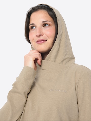 VAUDE Sports sweatshirt 'Tuenno' in Beige
