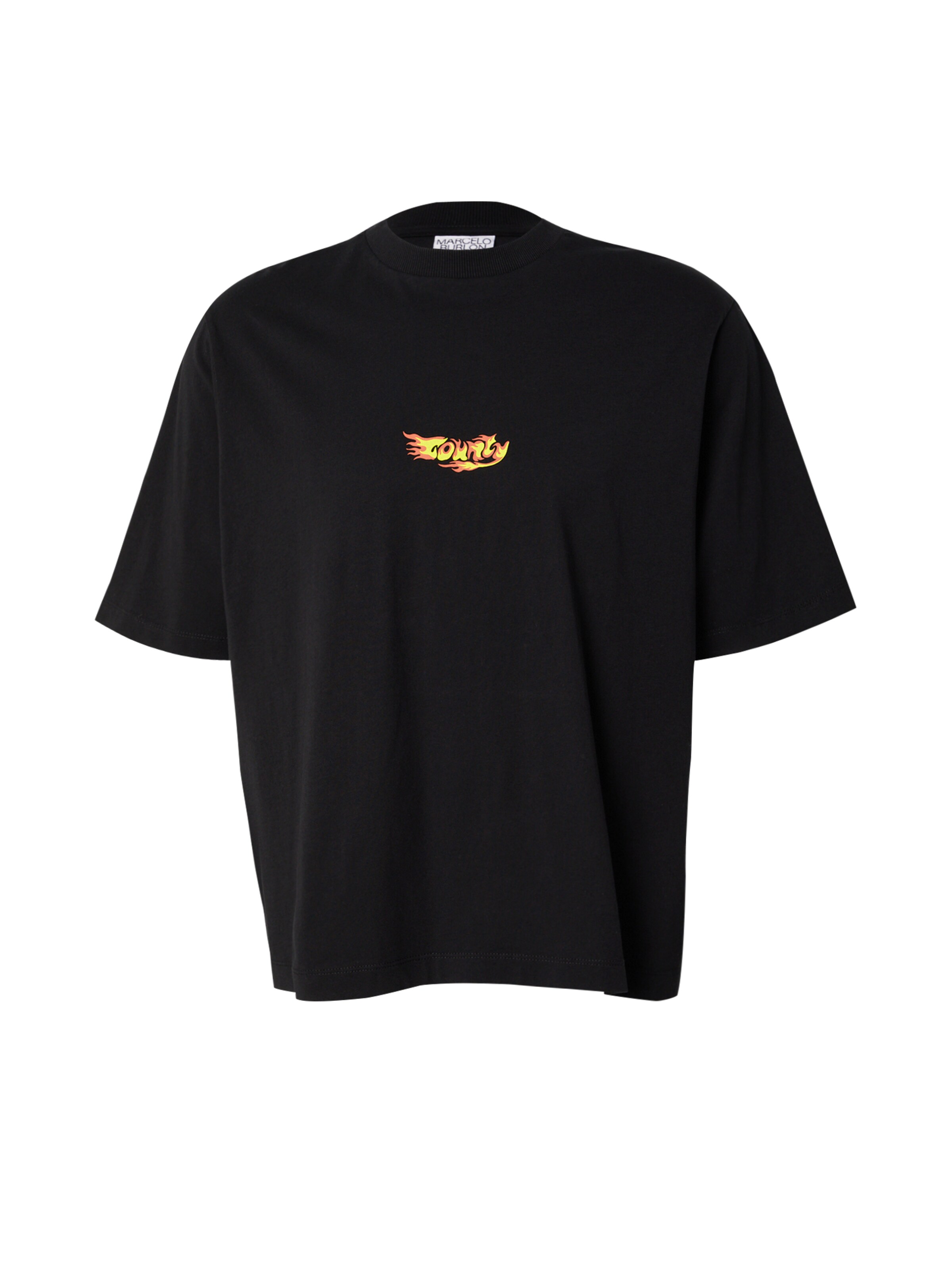 Marcelo Burlon Shirt 'COUNTY FLAME' in Black: front
