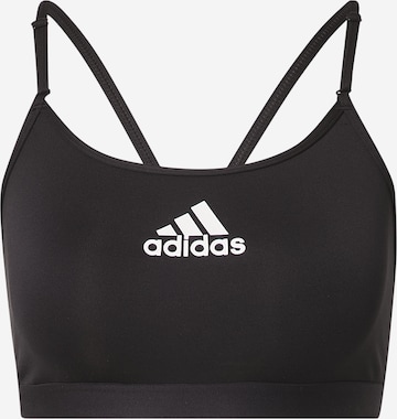 ADIDAS PERFORMANCE Sports Bra in Black: front