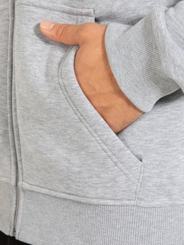 Smilodox Zip-Up Hoodie ' Raik ' in Grey