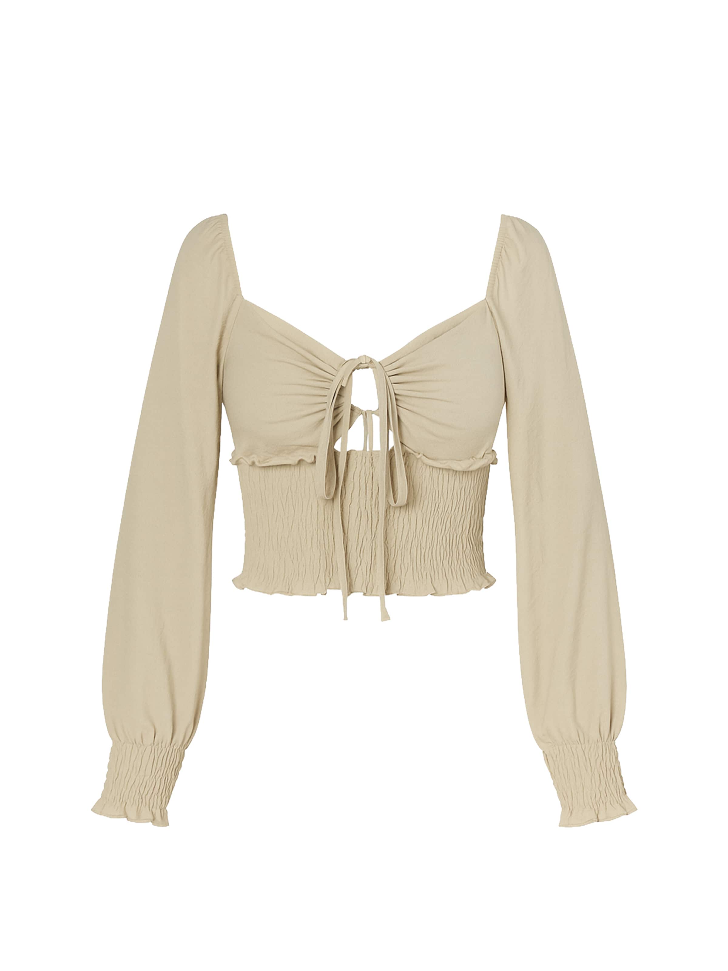 Chemisier Elara en beige : devant