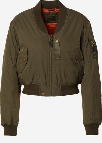 Superdry - Chaqueta de entretiempo 'Military Aviator' en verde: frente