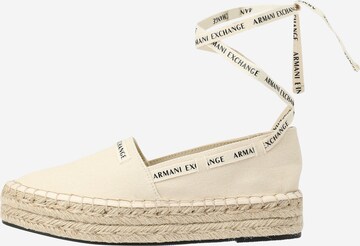 ARMANI EXCHANGE Espadrilles - bézs