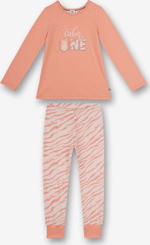 SANETTA Pyjama w kolorze pomarańczowy: przód