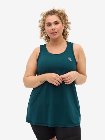Active by Zizzi Sports Top in Green: front