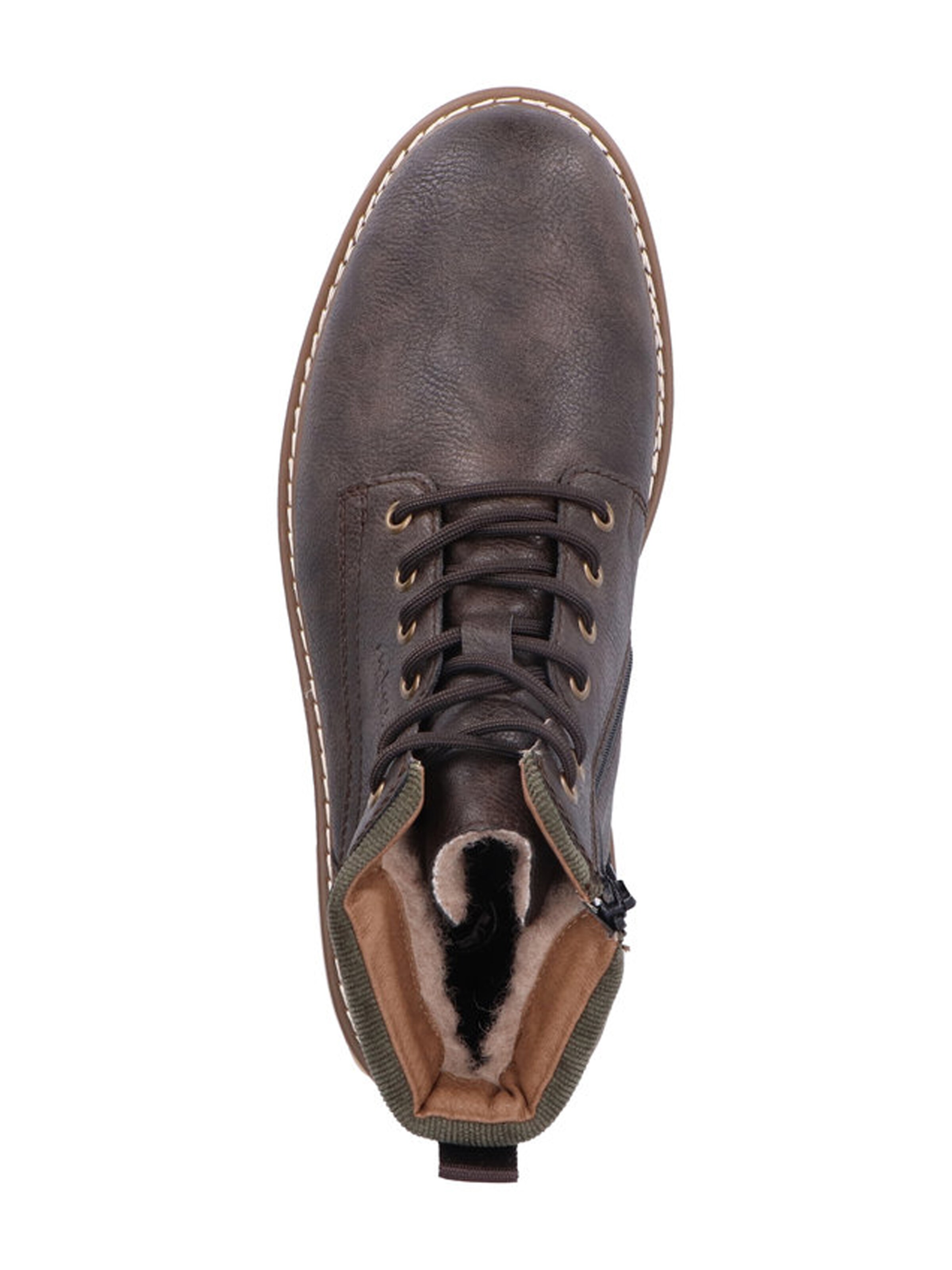 Bocanci cu șireturi de la Rieker pe maro