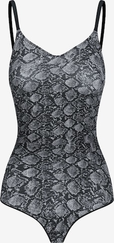 cfab (formerly creamy fabrics) - Body moldeador 'Sculpting Shapewear mit String' en gris: frente