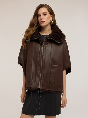 MOTIVI Winter coat in Brown