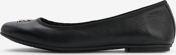 TOMMY HILFIGER Ballet Flats in Black: front