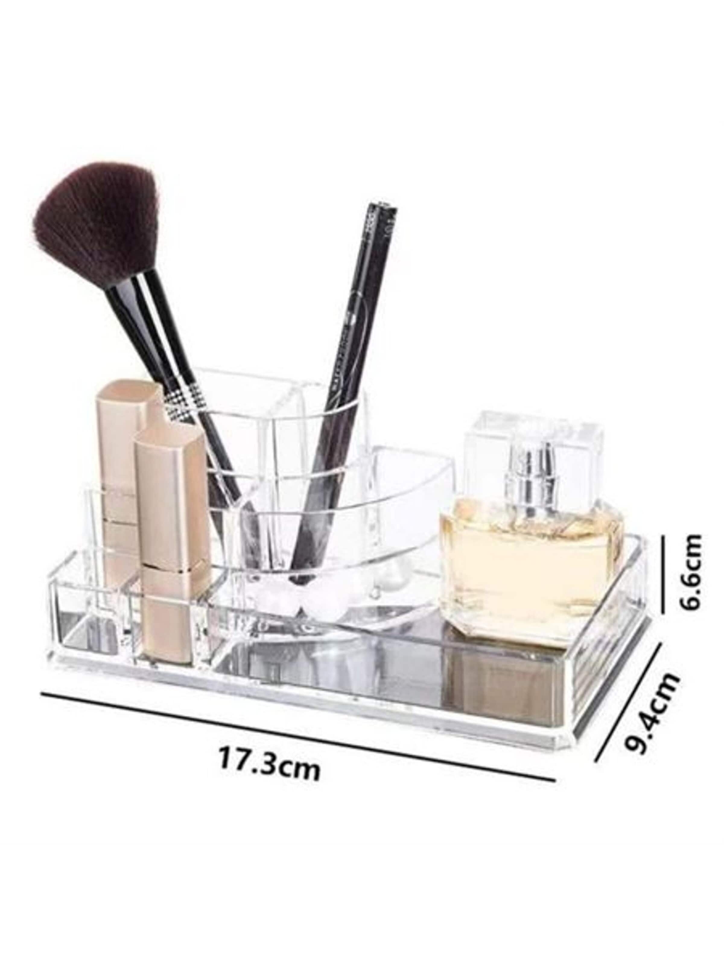 UNIQ Beauty Przechowywanie biżuterii 'UNIQ Acrylic Make up organiser 8 compartments - ctn 07' w kolorze przezroczysty