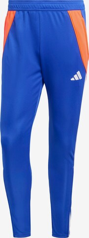 Pantalon de sport 'Tiro 24' ADIDAS PERFORMANCE en bleu : devant