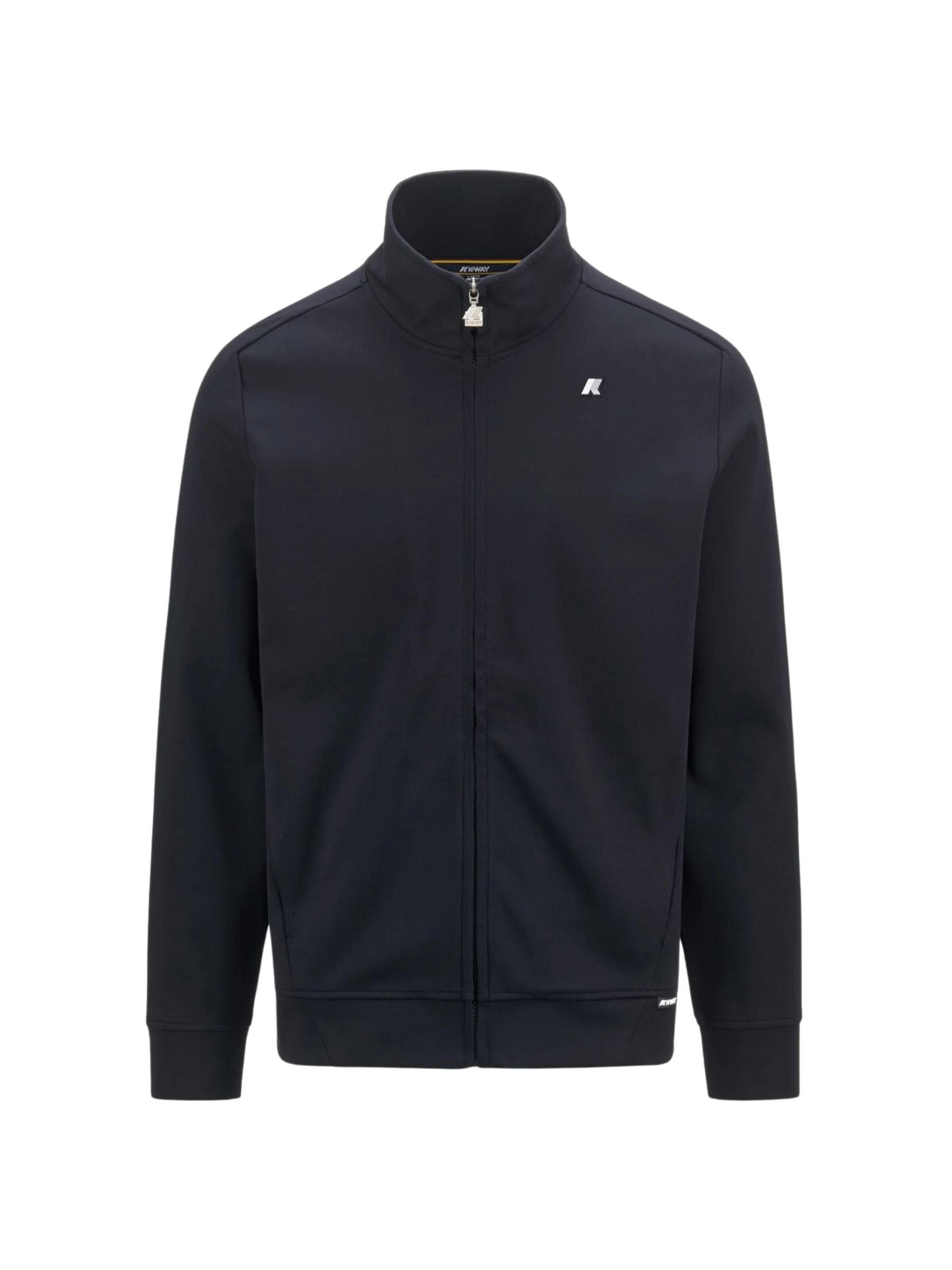K-Way Zip-Up Hoodie in Blue: front