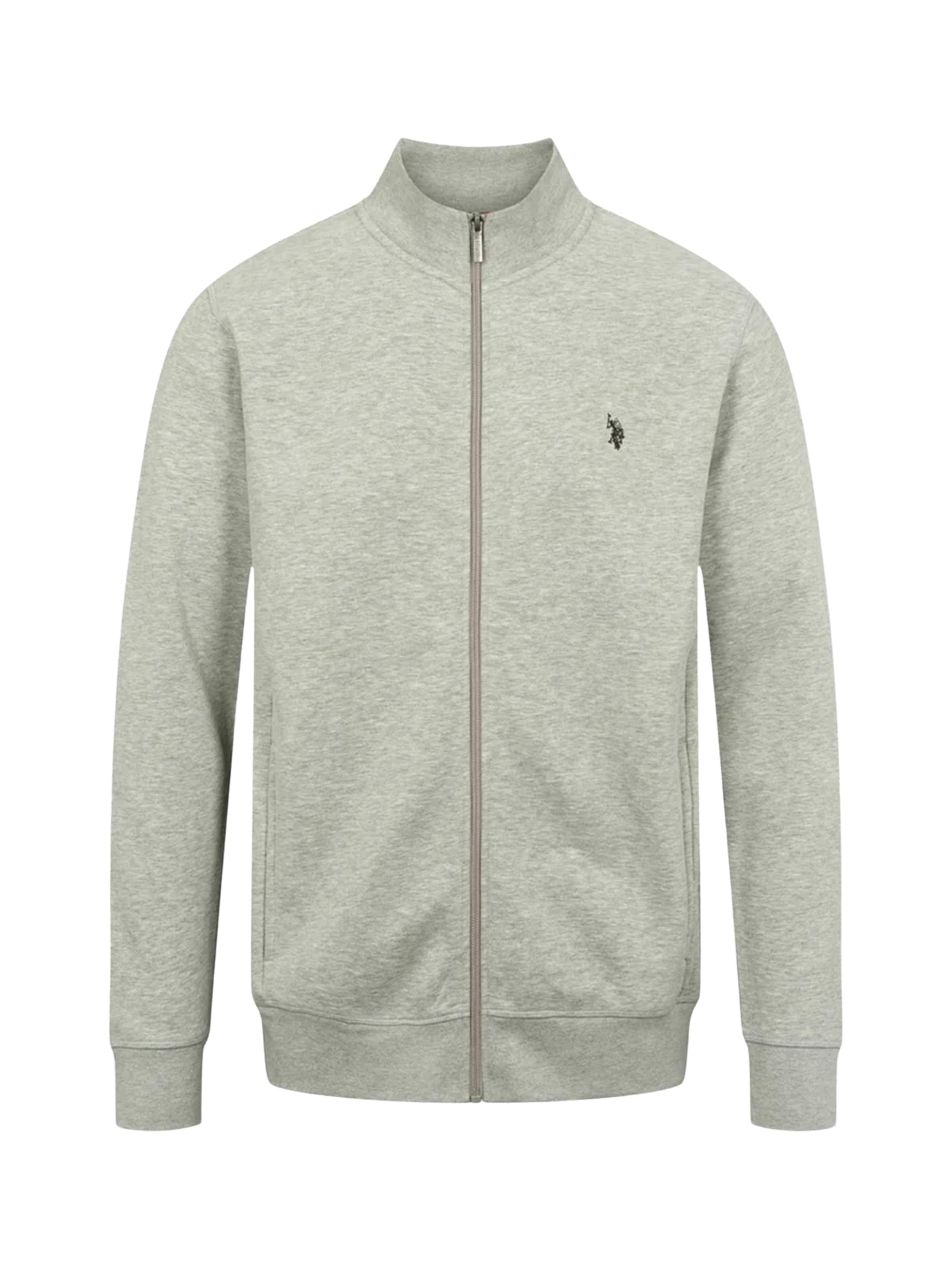 U.S. POLO ASSN. Mikina 'Oscar' – šedá: přední strana