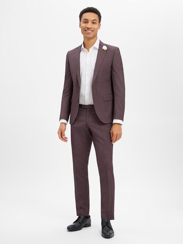 CG CLUB OF GENTS Slim Fit Sakko 'Patrick-ST' in Lila