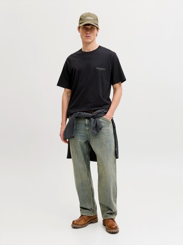 juoda JACK & JONES Marškinėliai 'JORMONTAUK'