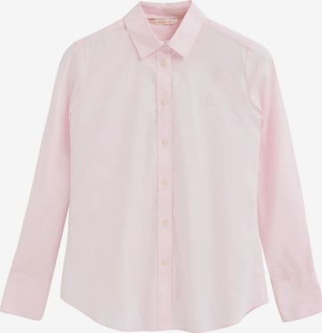 Polo Club Blouse Bodysuit in Pink: front