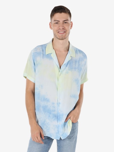 Colin's Hemd in blau / hellgelb / weiß, Produktansicht